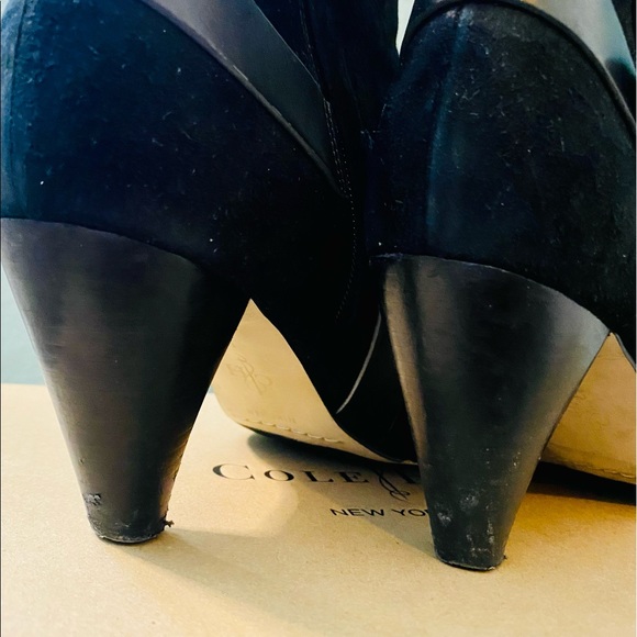 Cole Haan NikeAir Black Suede Calico Booties - Picture 13 of 17